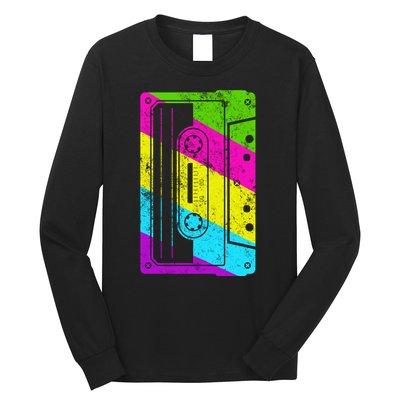 Vintage Cassette Tape 80s  Long Sleeve Shirt