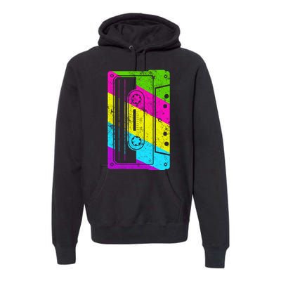 Vintage Cassette Tape 80s  Premium Hoodie