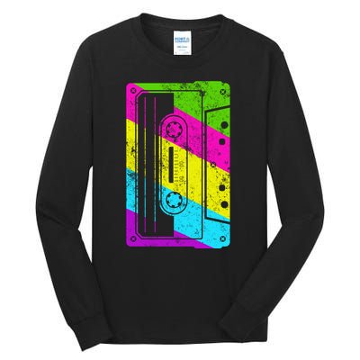 Vintage Cassette Tape 80s  Tall Long Sleeve T-Shirt