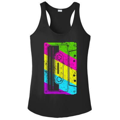 Vintage Cassette Tape 80s  Ladies PosiCharge Competitor Racerback Tank
