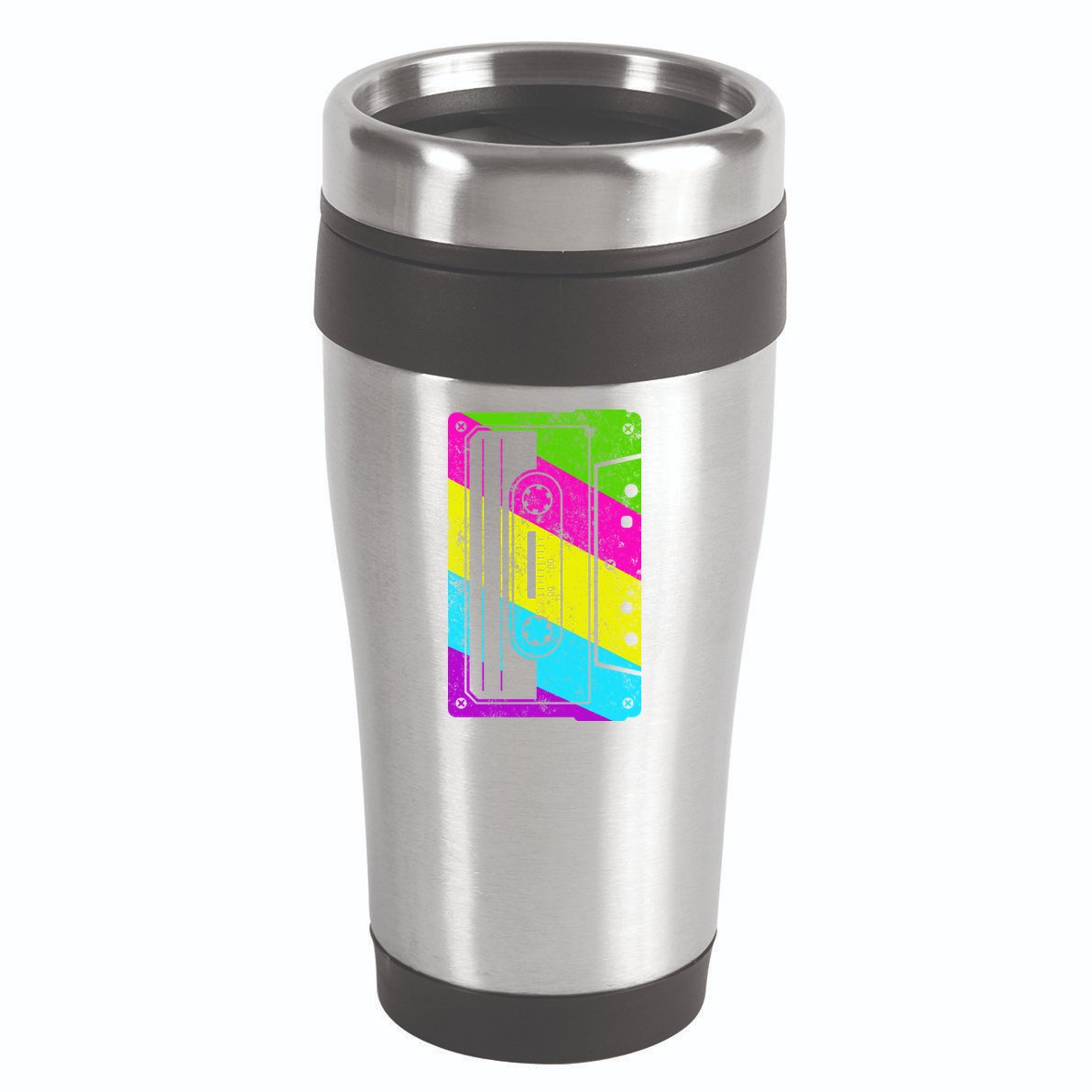 Vintage Cassette Tape 80s  16oz Travel Tumbler