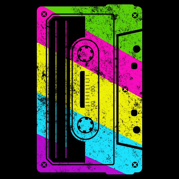 Vintage Cassette Tape 80s  Poster