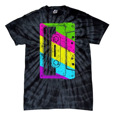 Vintage Cassette Tape 80s  Tie-Dye T-Shirt