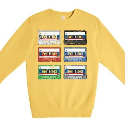 Vintage Cassette Tapes Premium Crewneck Sweatshirt