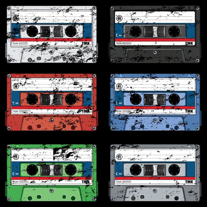 Vintage Cassette Tapes Cooling Performance Crew T-Shirt