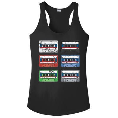 Vintage Cassette Tapes Ladies PosiCharge Competitor Racerback Tank