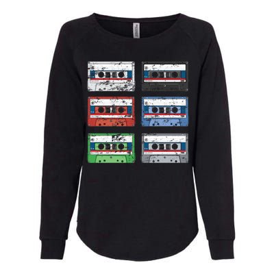 Vintage Cassette Tapes Womens California Wash Sweatshirt