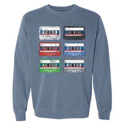 Vintage Cassette Tapes Garment-Dyed Sweatshirt