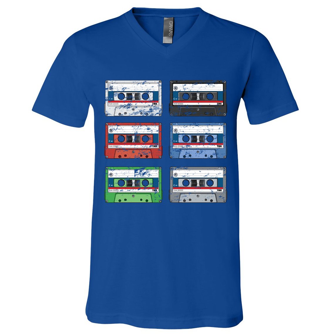 Vintage Cassette Tapes V-Neck T-Shirt