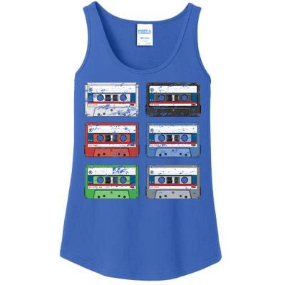 Vintage Cassette Tapes Ladies Essential Tank