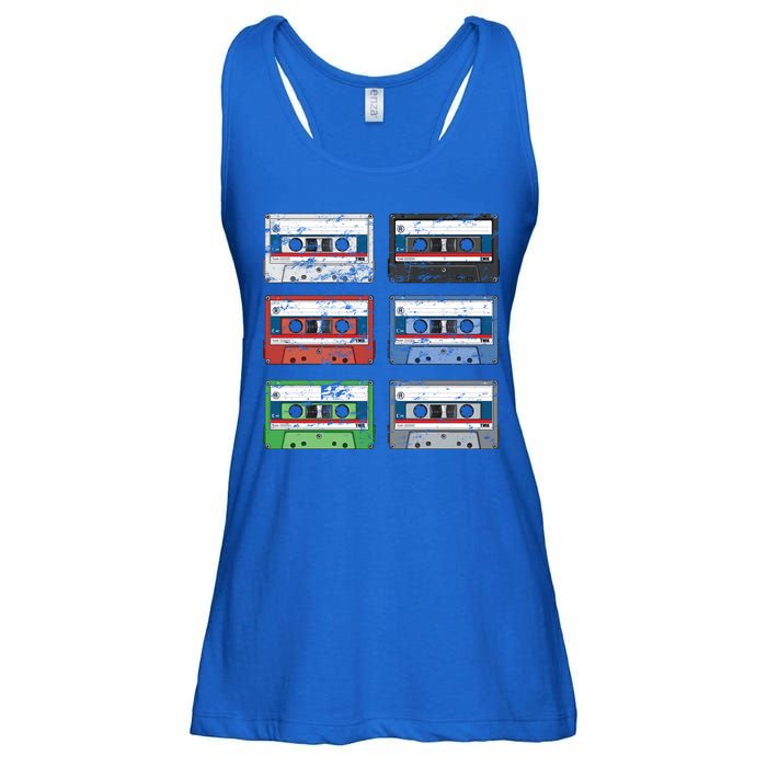 Vintage Cassette Tapes Ladies Essential Flowy Tank