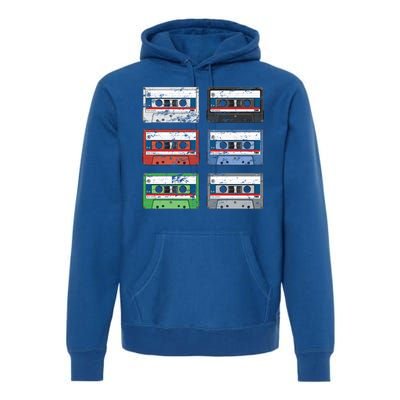 Vintage Cassette Tapes Premium Hoodie