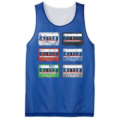 Vintage Cassette Tapes Mesh Reversible Basketball Jersey Tank