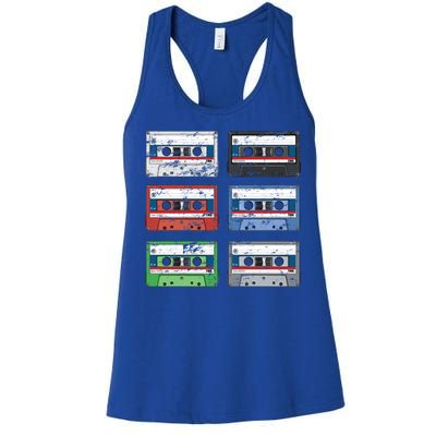 Vintage Cassette Tapes Women's Racerback Tank