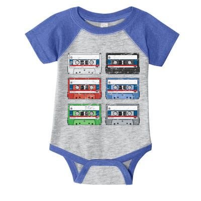 Vintage Cassette Tapes Infant Baby Jersey Bodysuit
