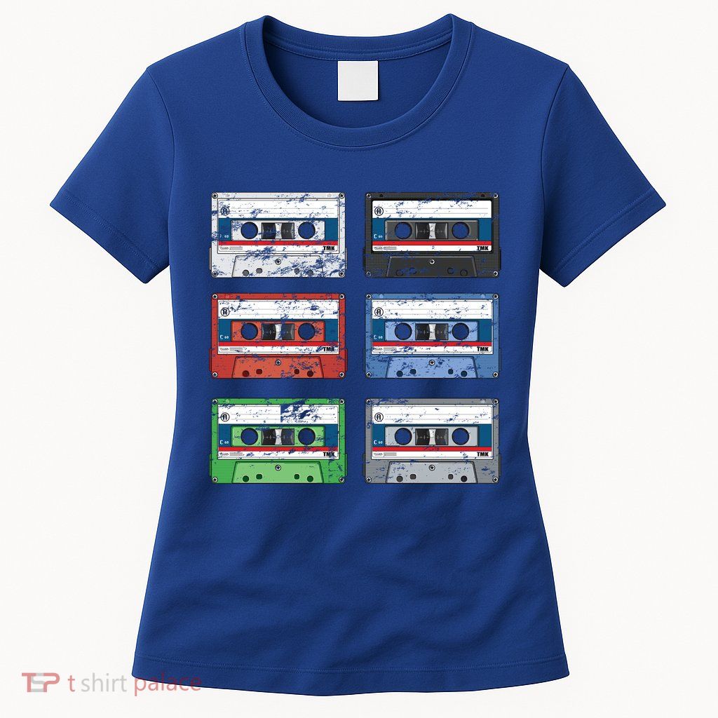 Vintage Cassette Tapes Womens T-Shirt