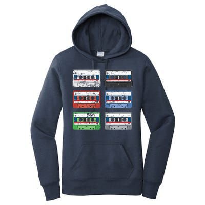 Vintage Cassette Tapes Women's Pullover Hoodie