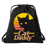 Vintage Cat Daddy Drawstring Bag