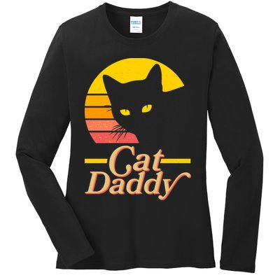 Vintage Cat Daddy Ladies Long Sleeve Shirt
