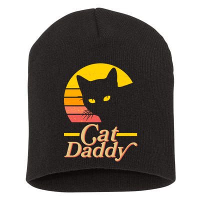 Vintage Cat Daddy Short Acrylic Beanie