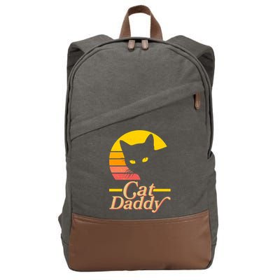Vintage Cat Daddy Cotton Canvas Backpack