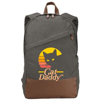 Vintage Cat Daddy Cotton Canvas Backpack