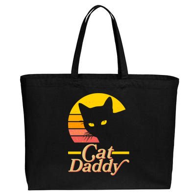 Vintage Cat Daddy Cotton Canvas Jumbo Tote