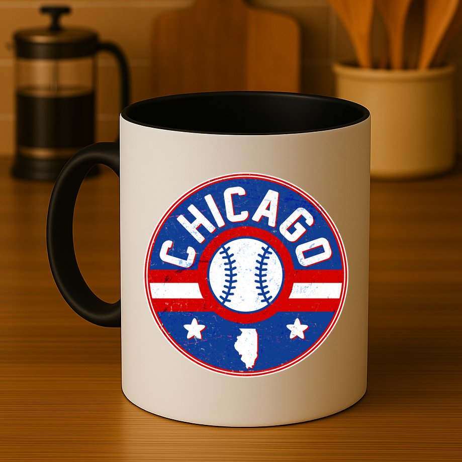 Vintage Chicago Baseball Emblem Mug