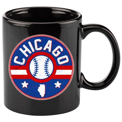 Vintage Chicago Baseball Emblem 11oz C Handle Ceramic Mug