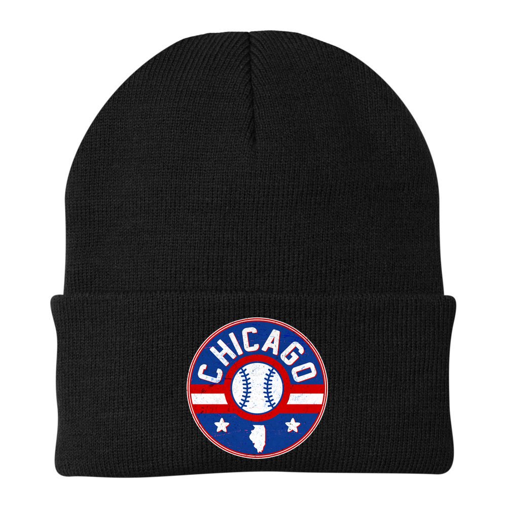 Vintage Chicago Baseball Emblem Beanie