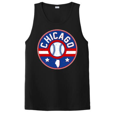 Vintage Chicago Baseball Emblem PosiCharge Competitor Tank