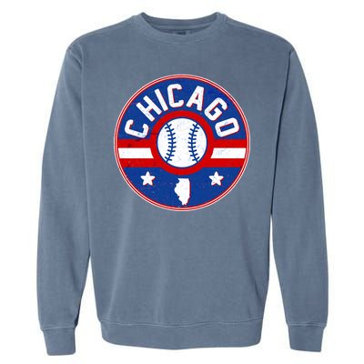 Vintage Chicago Baseball Emblem Garment-Dyed Sweatshirt