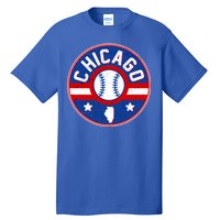 Vintage Chicago Baseball Emblem Tall T-Shirt