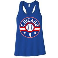 Vintage Chicago Baseball Emblem Women's Racerback Tank