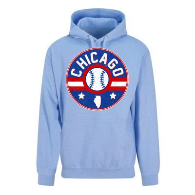 Vintage Chicago Baseball Emblem Unisex Surf Hoodie