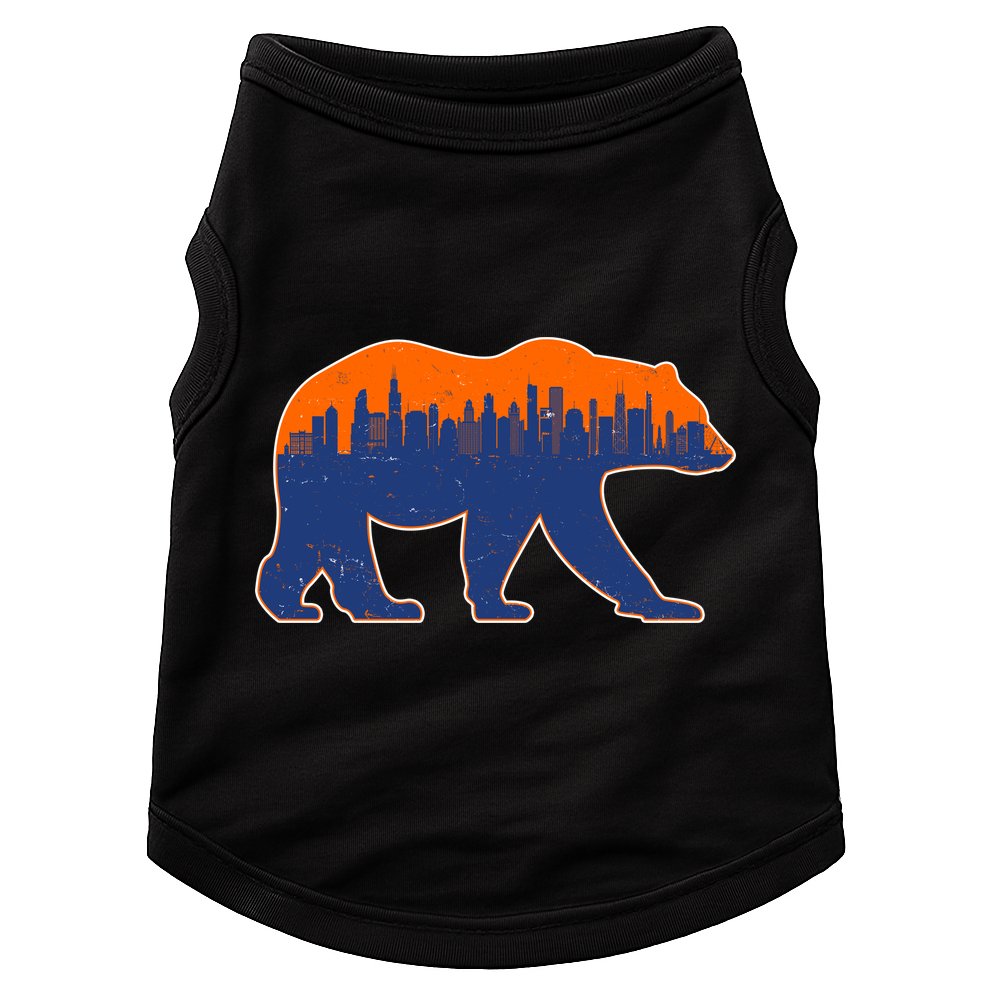 Vintage Chicago Illinois Skyline Bears Football Doggie Tank