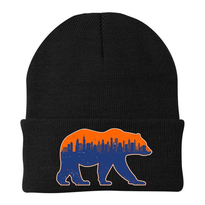 Vintage Chicago Illinois Skyline Bears Football Beanie