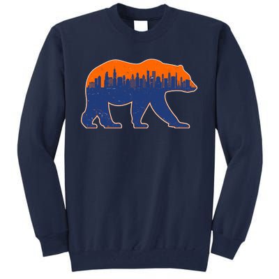 Vintage Chicago Illinois Skyline Bears Football Tall Sweatshirt