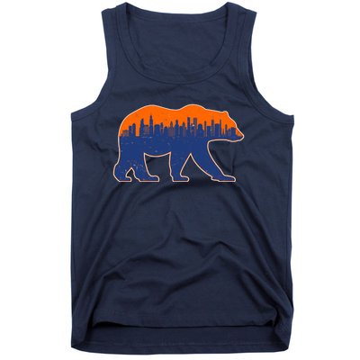 Vintage Chicago Illinois Skyline Bears Football Tank Top