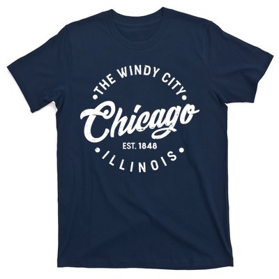 Vintage Chicago The Windy City Illinois EST 1848 T-Shirt