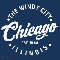 Vintage Chicago The Windy City Illinois EST 1848 Kids T-Shirt