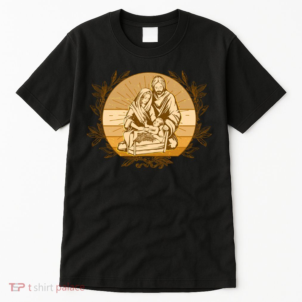 Vintage Christmas Nativity Scene Tall T-Shirt