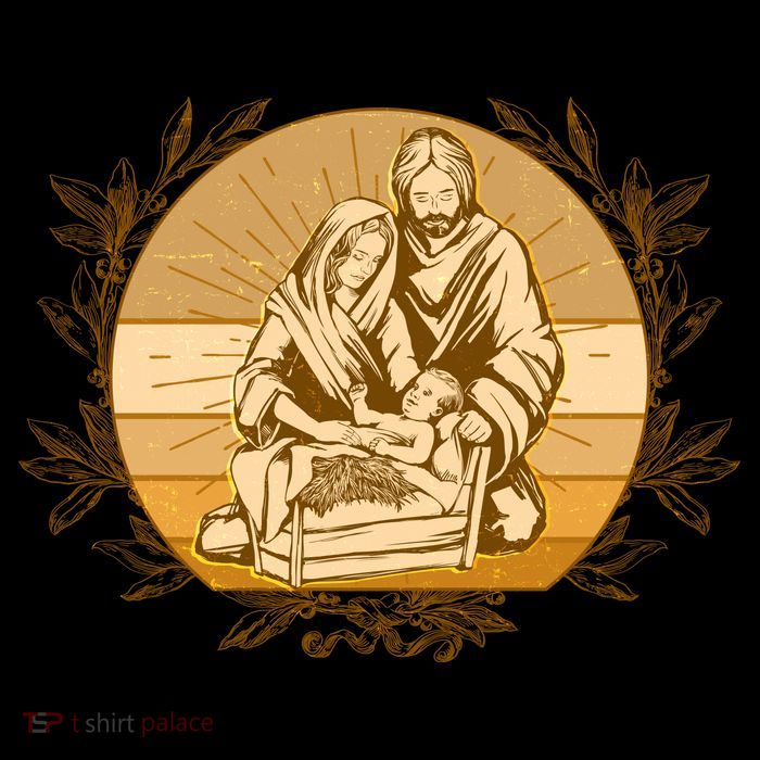 Vintage Christmas Nativity Scene Flatbill Hat