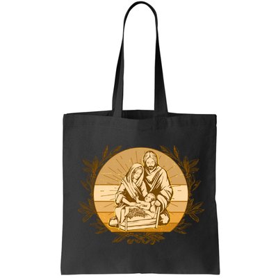 Vintage Christmas Nativity Scene Bag