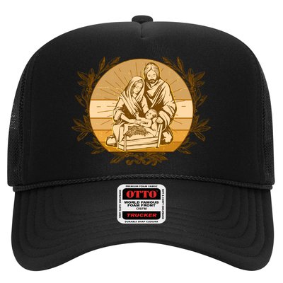 Vintage Christmas Nativity Scene Trucker Hat