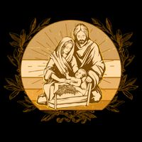 Vintage Christmas Nativity Scene Visor