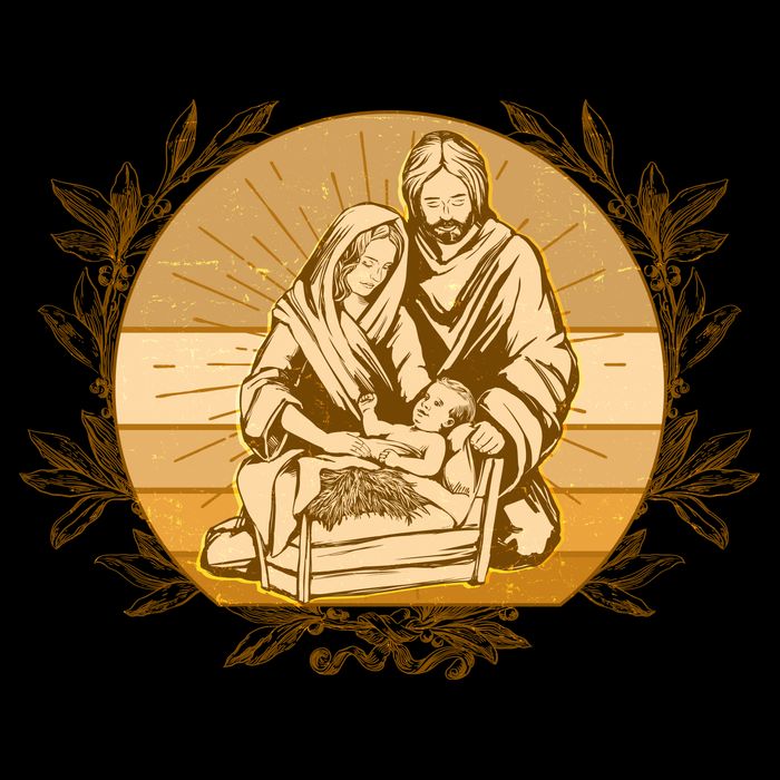 Vintage Christmas Nativity Scene Visor