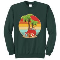 Vintage Christmas Palm Tree and Presents Christmas In July Sweatshirt