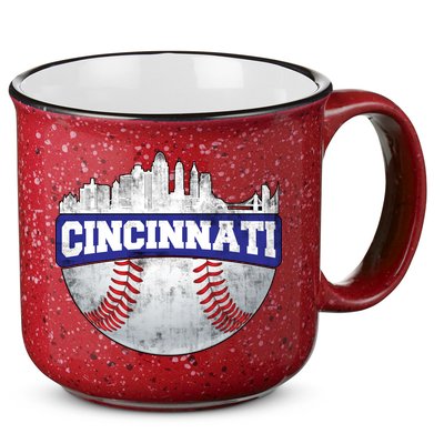 Vintage Cincinnati Ohio Baseball City 15oz Campfire Ceramic Mug