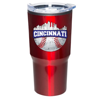 Vintage Cincinnati Ohio Baseball City Tumbler